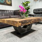 Eckiger Couchtisch Massivholz