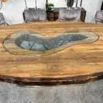 Designtisch Esstisch aus recyceltem Holz