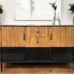 Breites Sideboard aus Eiche Manhattan