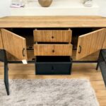 Breites Sideboard Manhattan aus Eiche