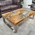 Industrial Couchtisch Holz