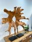Preview: Große Dekoration aus Holz Baumwurzel Twins
