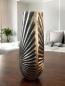 Preview: Blumenvase silber 38 cm hoch Designvase