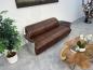 Preview: Couch-2-Sitzer-Aviator-aus-Leder-mit-Aluminium-im-Fliegerstyle