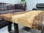 Preview: Couchtisch aus Holz Elements 100-80cm