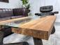 Preview: Designer Couchtisch "Elements Freestyle" (ca.100 x 80 x 45 cm) aus recyceltem Teakholz mit Glas