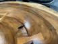 Preview: Couchtisch "Bromo" ca. 150 x 115-60 x 39 cm aus einer Baumscheibe Suar mit Rohstahlgestell