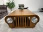 Preview: Ausstellungsstuck Couchtisch "Willys" aus recyceltem Holz 155 x 100 x 60 cm (Reine Handarbeit)