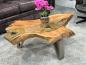 Preview: Designtisch/Couchtisch "Lakeside" aus recyceltem Holz 123 cm