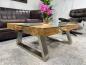 Preview: Wohnzimmertisch aus recyceltem Holz (Teak) Wild Landscape Trapez