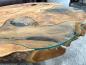 Preview: Couchtisch oval aus Holz aus Baumscheiben