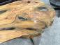 Preview: Couchtisch oval aus Holz aus Baumscheiben