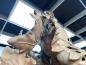 Preview: Deko Sitzender Hund 100 cm aus Holz und Aluminium