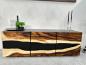 Preview: Design Sideboard/Anrichte "Black Forest" aus Altholz und Suarholz 160 cm