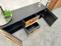 Preview: Design Sideboard/Anrichte "Black Forest" aus Altholz und Suarholz 160 cm