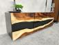 Preview: Design Sideboard/Anrichte "Black Forest" aus Altholz und Suarholz 160 cm