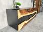 Preview: Design Sideboard/Anrichte "Black Forest" aus Altholz und Suarholz 160 cm