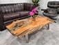 Preview: Designtisch/Couchtisch "Lakeside" aus recyceltem Holz 123 cm