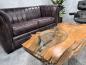 Preview: Designtisch/Couchtisch "Lakeside" aus recyceltem Holz 123 cm