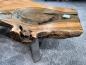 Preview: Designtisch/Couchtisch "Lakeside" aus recyceltem Holz 123 cm