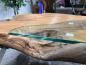 Preview: Designtisch/Couchtisch "Lakeside" aus recyceltem Holz 123 cm