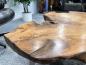 Preview: Designtisch/Couchtisch "Lakeside" aus recyceltem Holz 123 cm