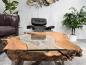 Preview: Designtisch/Couchtisch "Lakeside" aus recyceltem Holz 123 cm