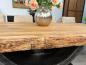 Preview: Esstisch im Naturdesign Deep Island aus recyceltem Holz