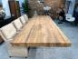 Preview: Esstisch im Naturdesign Deep Island aus recyceltem Holz