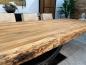 Preview: Esstisch im Naturdesign Deep Island aus recyceltem Holz