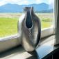 Preview: Elegante silberne Vase Hilla aus Metall vernickelt