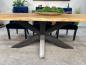 Preview: Esstisch "Oakvalley" 300 x 100 x 77 cm aus Eiche einem Tischgestell aus Rohstahl