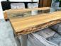 Preview: Esstisch mit Glaseinlage Old Elements aus recyceltem Teakholz