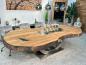 Preview: Massiver Holtisch Fusion aus recyceltem Holz