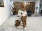 Preview: Deko Sitzender Hund 100 cm aus Holz und Aluminium