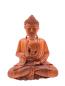 Preview: Handgeschnitzte Deko-Figur Meditierender Buddha