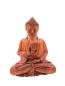 Preview: Handgeschnitzte Deko-Figur Meditierender Buddha