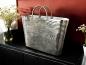 Preview: Handtasche aus Metall Aluminium Silber Nickel