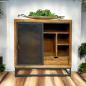 Preview: Highboard Sideboard Industriedesign aus Holz mit Metall