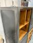 Preview: Highboard Vitrine Schrank Massivholz Metall