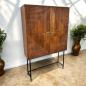 Preview: Hochschrank / Kabinett "ELEGIE", aus Mangoholz, 124 x 191 cm