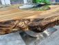 Preview: Massiver Holtisch Fusion aus recyceltem Holz