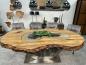 Preview: Massiver Holtisch Fusion aus recyceltem Holz