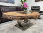 Preview: Massivholz Couchtisch Fusion aus Holz