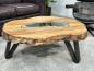 Preview: Couchtisch Atoll aus recyceltem Holz 94 cm