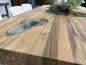 Preview: Massivholztisch aus recyceltem Altholz Deep Island