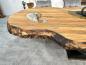 Preview: Massivholztisch aus recyceltem Teakholz "Fusion"