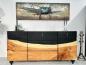 Preview: Nachhaltiges Sideboard "Black Forest" aus Altholz und Suarholz 180 cm