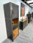 Preview: Schrank aus Metall Massivholz Hochschrank Loftstyle