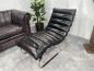 Preview: Eames Lounge Chair Replica schwarz silber